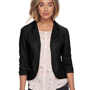 Candies Cropped Blazer - Medium - Black Work Suit Jacket